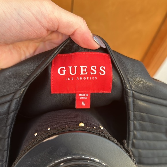 Guess floral leather jacket - Picture 3 of 3